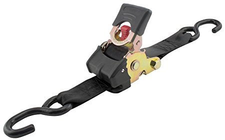 Erickson 34414 Pro Series Black 2" x 6' Retractable Ratcheting Tie-Down Strap, (Pack of 2)