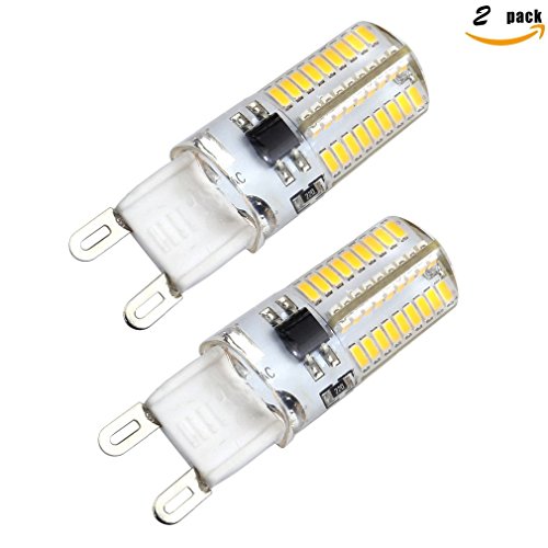 Kakanuo G9 LED Bulb Dimmable 4 Watt Warm White 3000K Bi-pin Base 72X3014SMD LED Corn Bulb AC 110V-130V(Pack of 2)