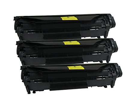 Cool Toner Remanufactured Toner Cartridge Replacement for HP Q2612A ( Black , 3-Pack )