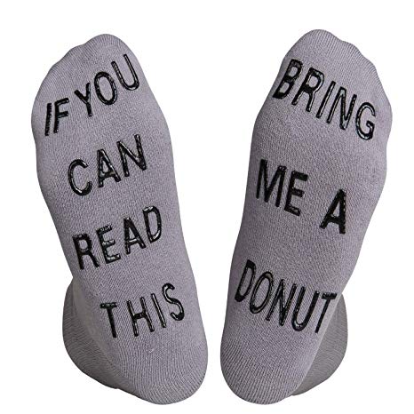If You Can Read This Funny No Show Ankle Socks, Beer Wine Coffee Taco Game Non-slip Cushion Socks, Gift Idea for Men Women