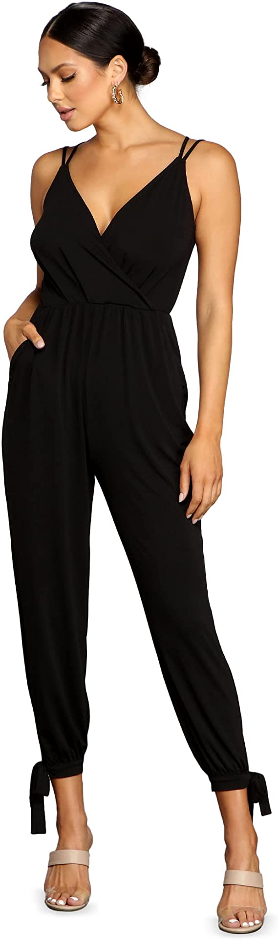 Windsor Perfectly Posh Tie Waist Jumpsuit