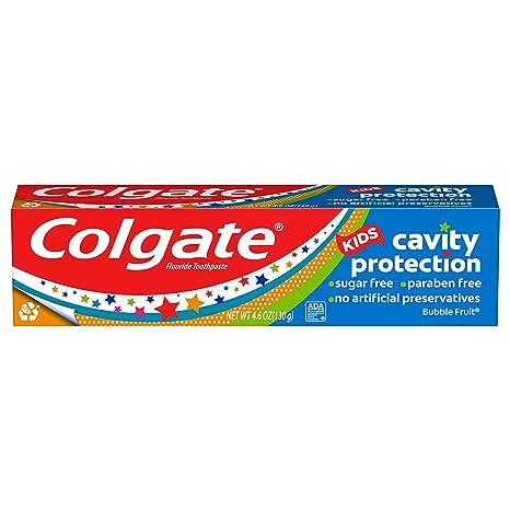 Colgate Kids Cavity Protection Toothpaste, Bubble Flavor, 4.6 Ounce