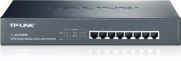 TP-LINK 8-Port Gigabit Ethernet PoE Rackmount Switch with 8 PoE  Ports (TL-SG1008PE)