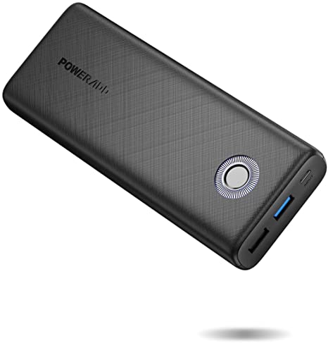 Poweradd EnergyCell QC18W 20000mAh Portable Charger, High Capacity Power Bank with Power QC18W, Fast Charge for iPhone, Airpods, Samsung Android Mobile Phone Nintendo Switch and Tablets