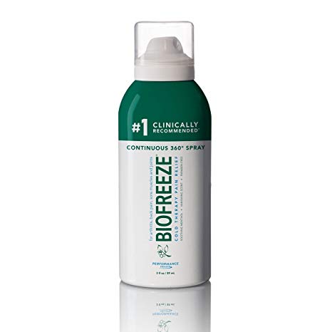 Biofreeze Cold Therapy Pain Relief Spray 3oz per Can (3 Pack)