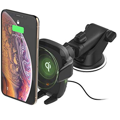 iOttie Auto Sense Automatic Clamping Qi Wireless Charging Dashboard Car Mount || for iPhone, Samsung, Moto, Huawei, Nokia, LG, Smartphones