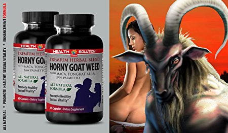 Ginseng with ginkgo biloba - HORNY GOAT WEED - sexual intensity of sexual desires (2 bottles)