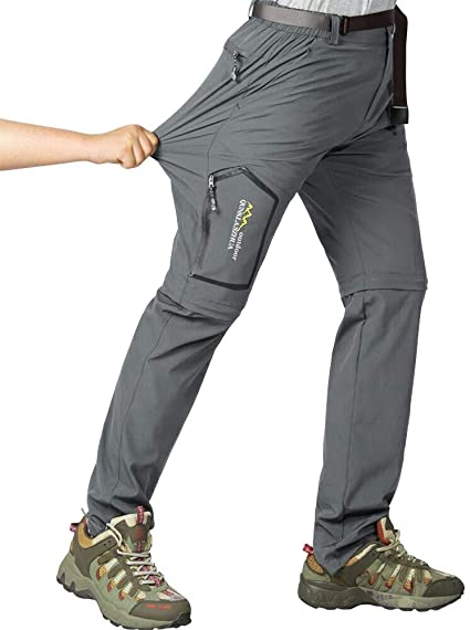 Jessie Kidden Mens Hiking Stretch Pants Convertible Quick Dry Lightweight Zip Off Outdoor Travel Safari Pants