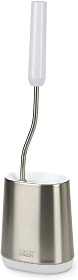 Joseph Joseph Flex Lite Steel Toilet Brush, White