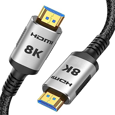 Snowkids 8K HDMI Cable 6.6FT,HDMI Cord [8K 60Hz/4K 120Hz] HDMI Câble 2.1 HDMI Wire Support 4K UHD 2160P,HD 1080P Dynamic HDR,eARC