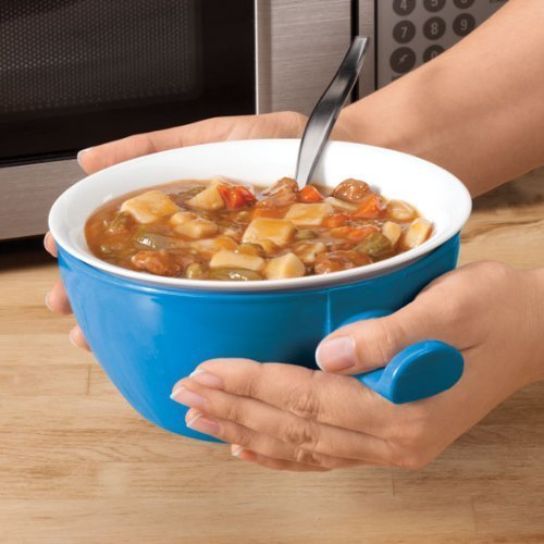 New Cool Microwave Ceramic Bowls Safety Safe Handle Cover Microwaveable Dish Shopmonk