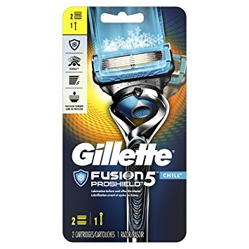 Gillette Fusion5 ProShield Chill Men’s Razor Handle & 2 Blade Refills