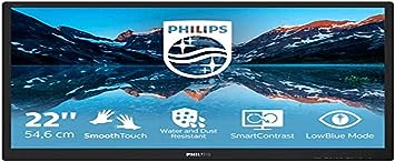 Philips 222B9TN - 22 inch FHD Touch Monitor, 60Hz, 1ms, TN, Speakers (1280 x 1024, 250 cd/m² HDMI / DVI / VGA / DP/USB 3.1)