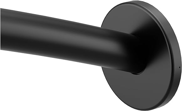 Moen Curved Shower Rods AC Matte Black 60" Curved Shower Rod, CSR2145BL