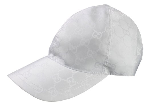 Gucci GG Nylon Baseball Cap, White X-Large 387578