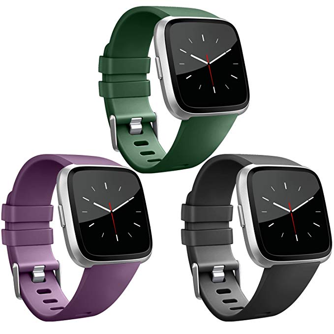 Vancle Band Compatible with Fitbit Versa Bands & Fitbit Versa Lite SE Bands, Classic Accessories Replacement Wristbands for Fitbit Versa Smartwatch