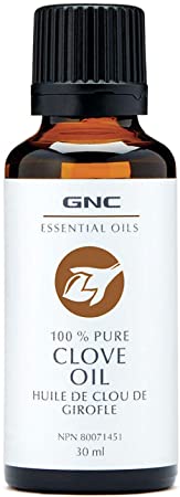 GNC Essential Oils 100% Pure Clove Oil 30mL, Moisturizing Oil for Body