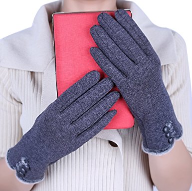 T-GOTING Womens Warm Lined Touch Screen Winter Gloves
