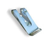 Metal Belt Clip 661 - With Rivets - Nickel Plated