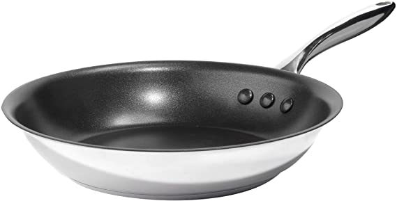 Ozeri 8" Stainless Steel Earth Pan by Ozeri with ETERNA, a 100% PFOA and APEO-Free Non-Stick Coating