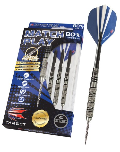 Target Match Play Natural Tungsten Steel Tip Darts
