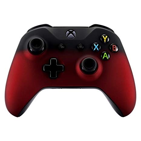 Xbox One Wireless Controller for Microsoft Xbox One - Custom Soft Touch Feel - Custom Xbox One Controller (Red & Black Fade)