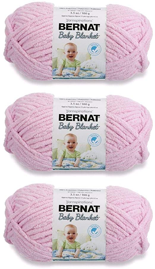 Bernat Baby Blanket Yarn (3-Pack) Baby Pink 161103-3200