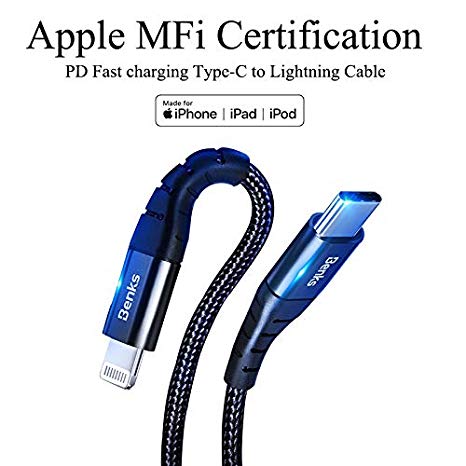 USB Type C to Lightning Cable Original Apple Chip 4FT Apple MFi Certified Supports Data Sync and Fast Charging Compatible for iPhone iPad iPod