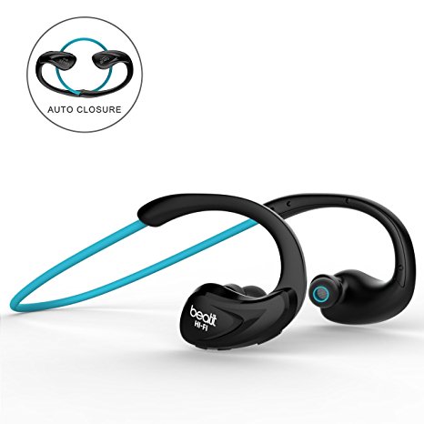 Beatit G9 Swearproof Sports Bluetooth Headphones V4.1 With Mic Secure Fit Earbuds For Running Gym Exercise Hands-free Calling