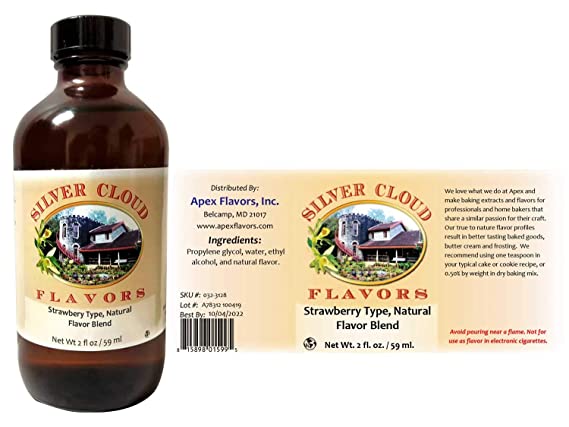 Strawberry Type Extract, Natural Flavor Blend - 2 fl. oz. bottle