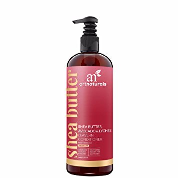ArtNaturals Shea Butter Leave-In Conditioner - 12 Oz – Made From Shea Butter, Avocado and Lychee – Repair Dry and Damaged Hair – Ultra Moistur-izing and Restorative - All Types of Hair