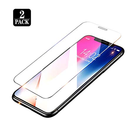 [2-Pack] Screen Protector Compatible for iPhone XR,9H Hardness,HD Clear,No Bubbles,Easily Installation,6.1 inch