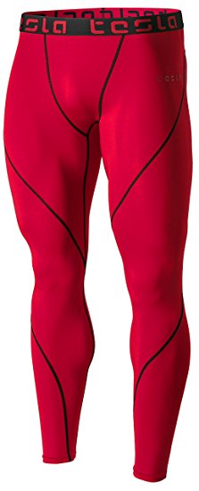 Tesla Men's Compression Pants Baselayer Cool Dry Sports Tights Leggings MUP19 / MUP09 / P16