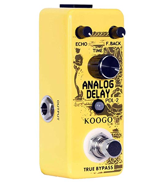 Koogo Analog Delay Pedal Delay Guitar Effect Pedal True Bypass Full Metal Shell