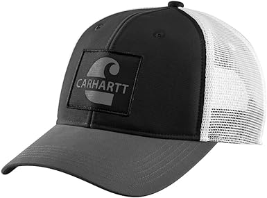 Men's 105692 Canvas Mesh-Back Logo Graphic Cap