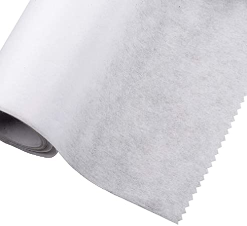 Iron On/Fusible Interfacing Fabric - Medium Weight 75cm Wide - 2 Metres - White (Non-Woven)