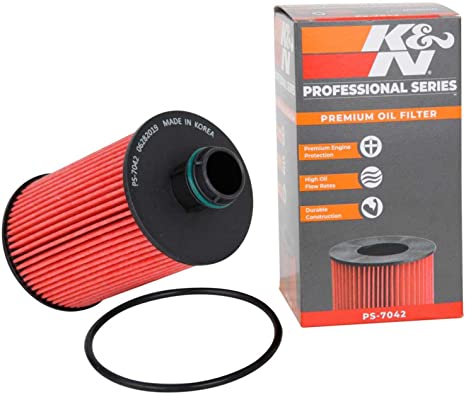 K&N Premium Oil Filter: Designed to Protect your Engine: Fits Select 2014-2018 DODGE/JEEP/RAM (1500, Grand Cherokee, 1500), PS-7042