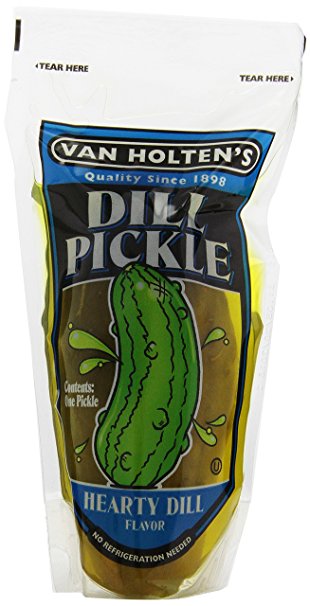 Van Holten's Pickle-In-A-Pouch Jumbo Dill Pickles - 12ct