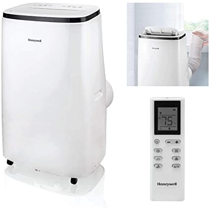 Honeywell HJ5CESWK0 15,000 BTU Portable Air Conditioner with Dehumidifier & Fan, White/Black