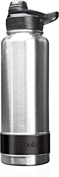 Primula PHAE-40MT21 Traveler Double Wall Bottle, 40 Oz, Brushed Stainless Steel