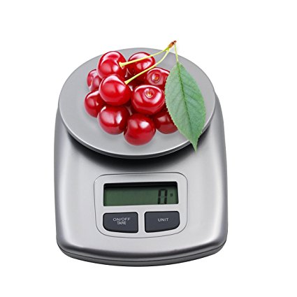 Digital Kitchen Scale Diet Food Compact Kitchen Scale Siliver