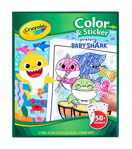 Crayola Baby Shark, Gift for Kids, Ages 3, 4, 5, 6