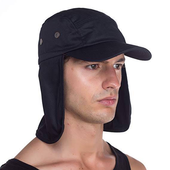 Top Level Fishing Sun Cap UV Protection - Ear and Neck Flap Hat