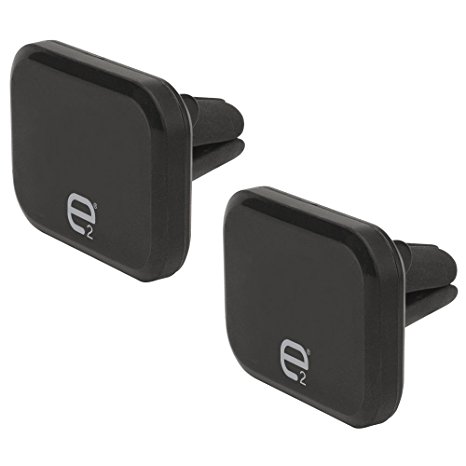 SCOSCHE E2VM2PK-UB Magnetic Phone/GPS Vent Mount for the Car, Home of Office 2-Pack