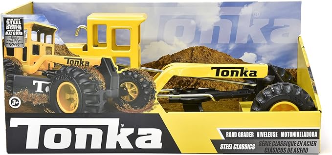 Tonka - Steel Classics Road Grader , Yellow