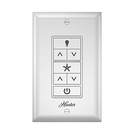 Hunter 99375 Universal Ceiling Fan Wall Control Universal Ceiling Fan Wall Controlwhite