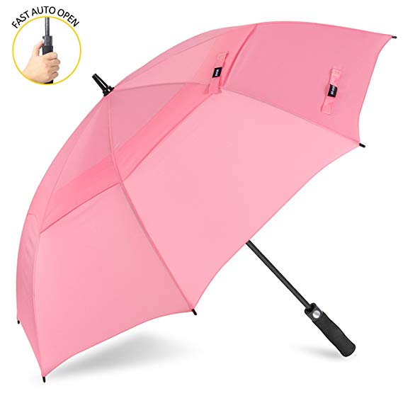 ZOMAKE Automatic Open Golf Umbrella 62/68 Inch - Large Rain Umbrella Oversize Windproof Umbrella Double Canopy for Men