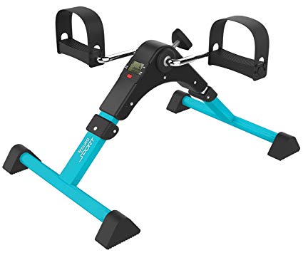 Aduro Sport Foldable Pedal Exerciser, Stationary Under Desk Exercise Equipment Arm/Leg/Foot Peddler Exercise