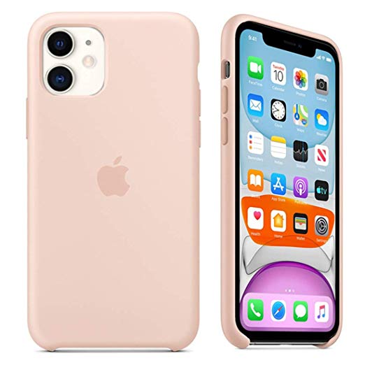 Maycase Compatible for iPhone 11 Case, Liquid Silicone Case Compatible with iPhone 11 (2019) 6.1 inch (Pink Sand)
