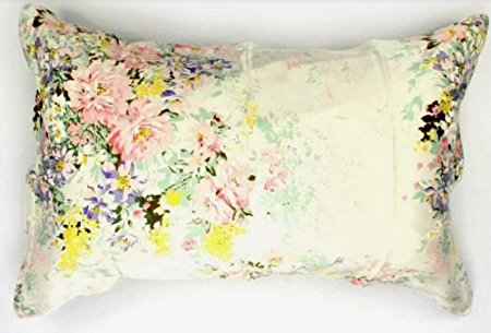 Maxfeel 1pc 100% Mulberry Silk Pillowcase Oxford Pillowcase Pillow Shams Multicolor Printed Pillow Case Standard Queen King Sizes (Queen, #6)